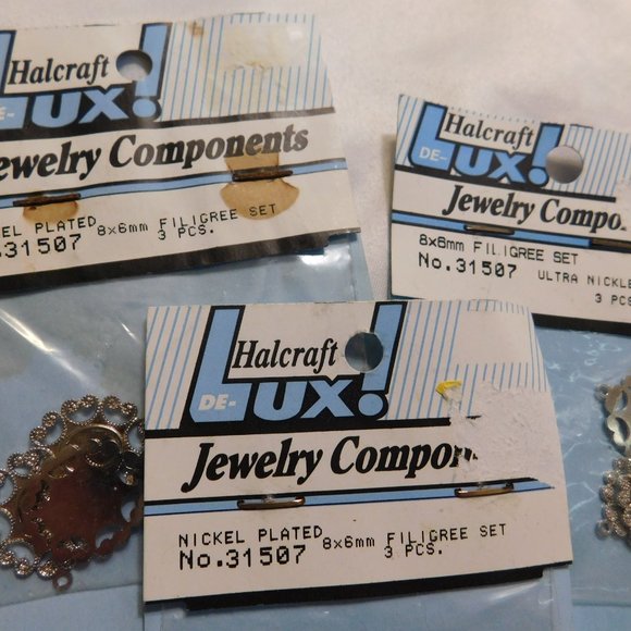 Halcraft Jewelry Making Components Filigree Sets Lot NEW Vintage - Picture 2 of 7